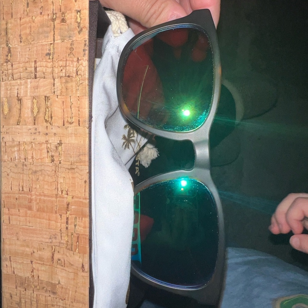 Costa Sullivan Polarized Black and Green Sunglasses